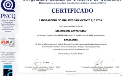 Certificado PNCQ, excelência em serviços laboratoriais